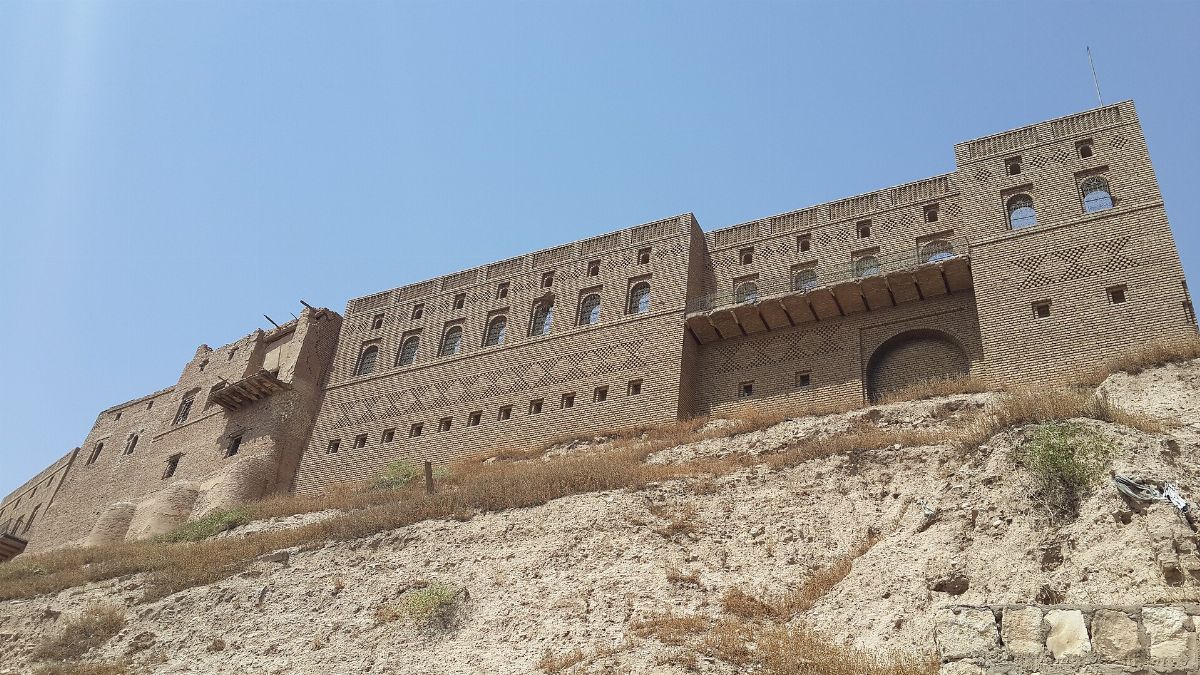 Old houses around the Citadel of Erbil