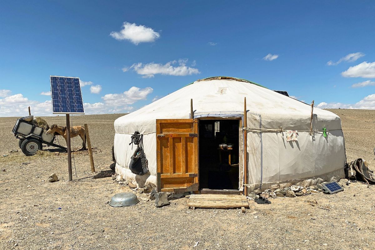 Yurt in Gobi Desert