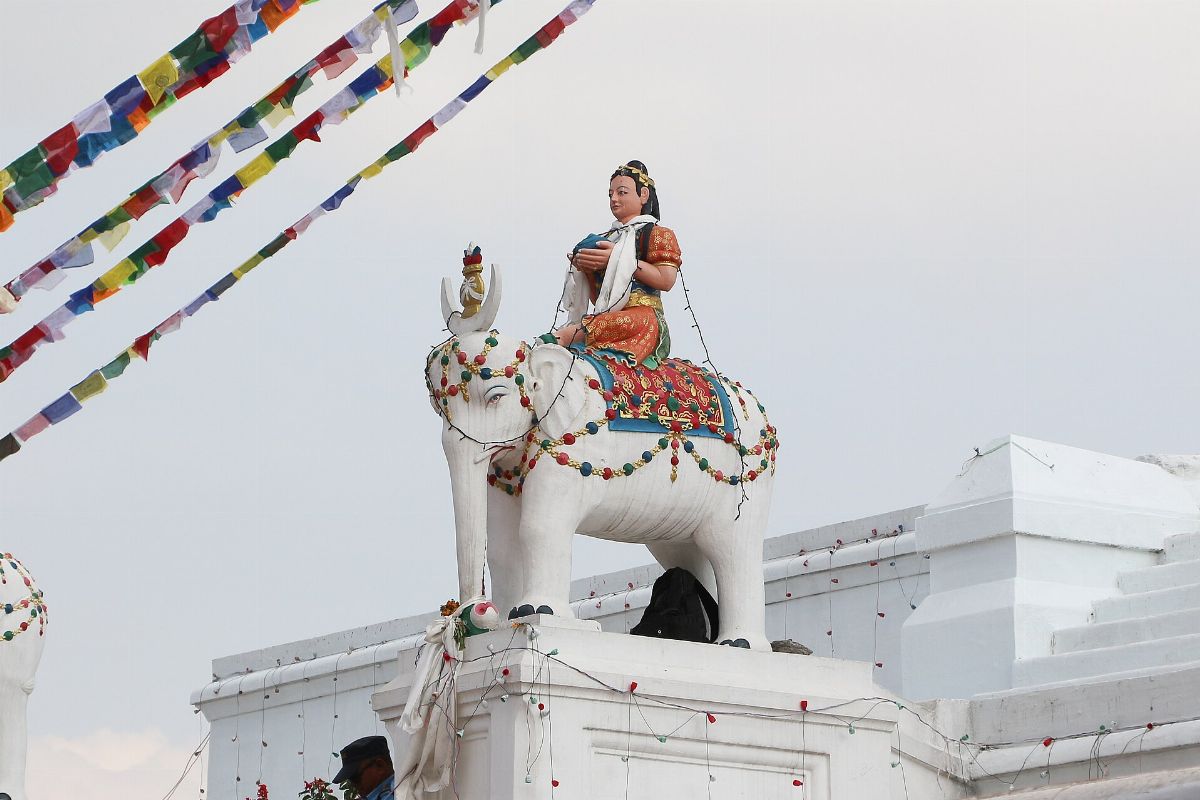 Statue at Boudhanath, Kathmandu 01